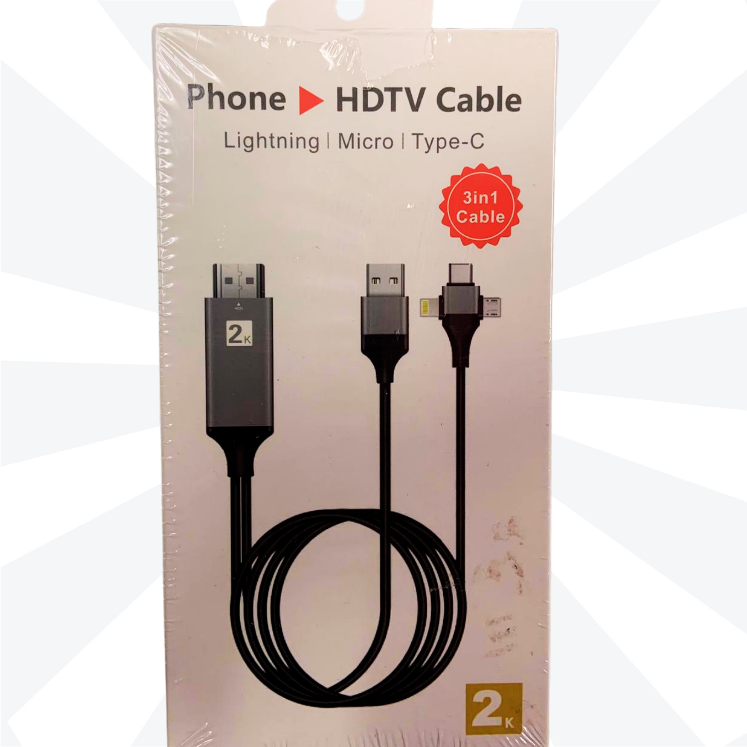 3-in-1 Phone to HDTV Cable