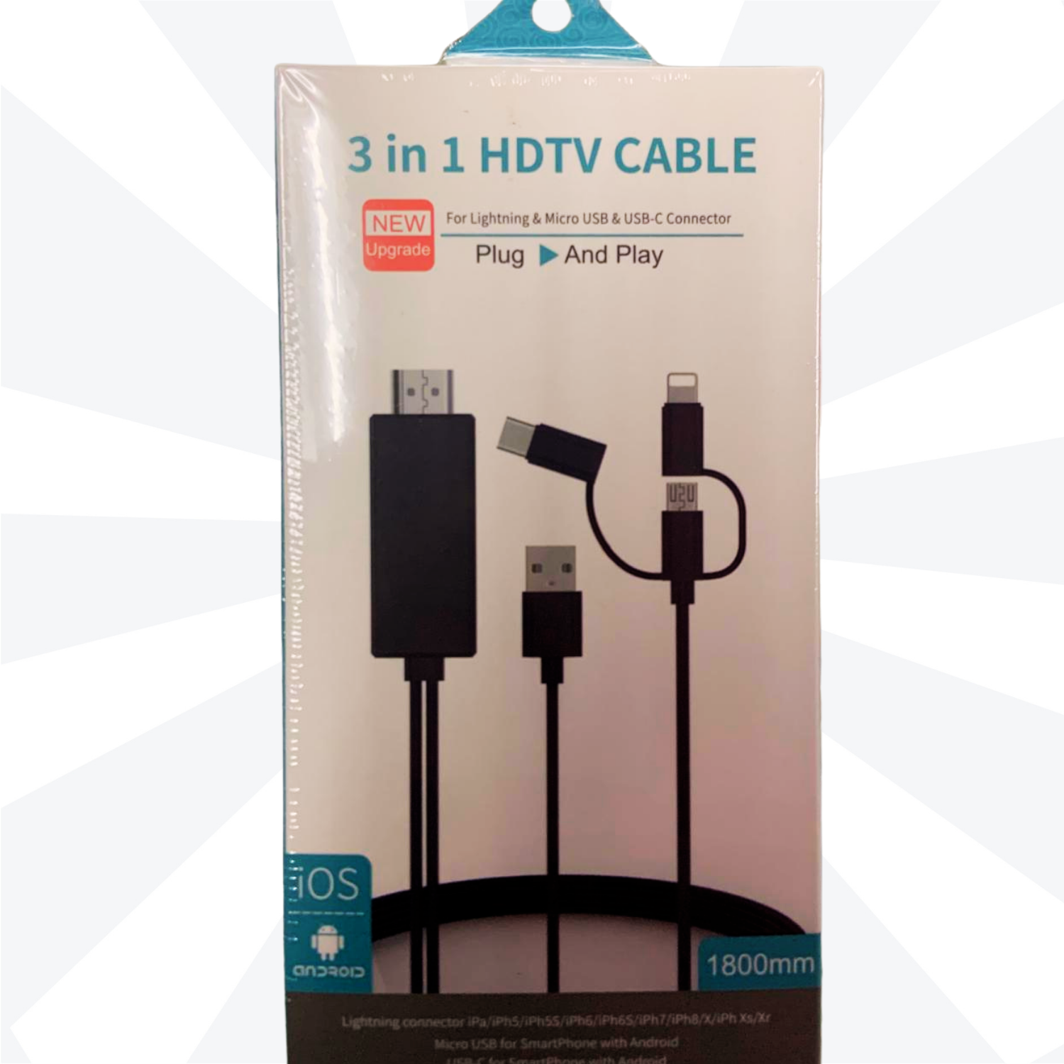 3-in-1 HDTV Streaming Cable