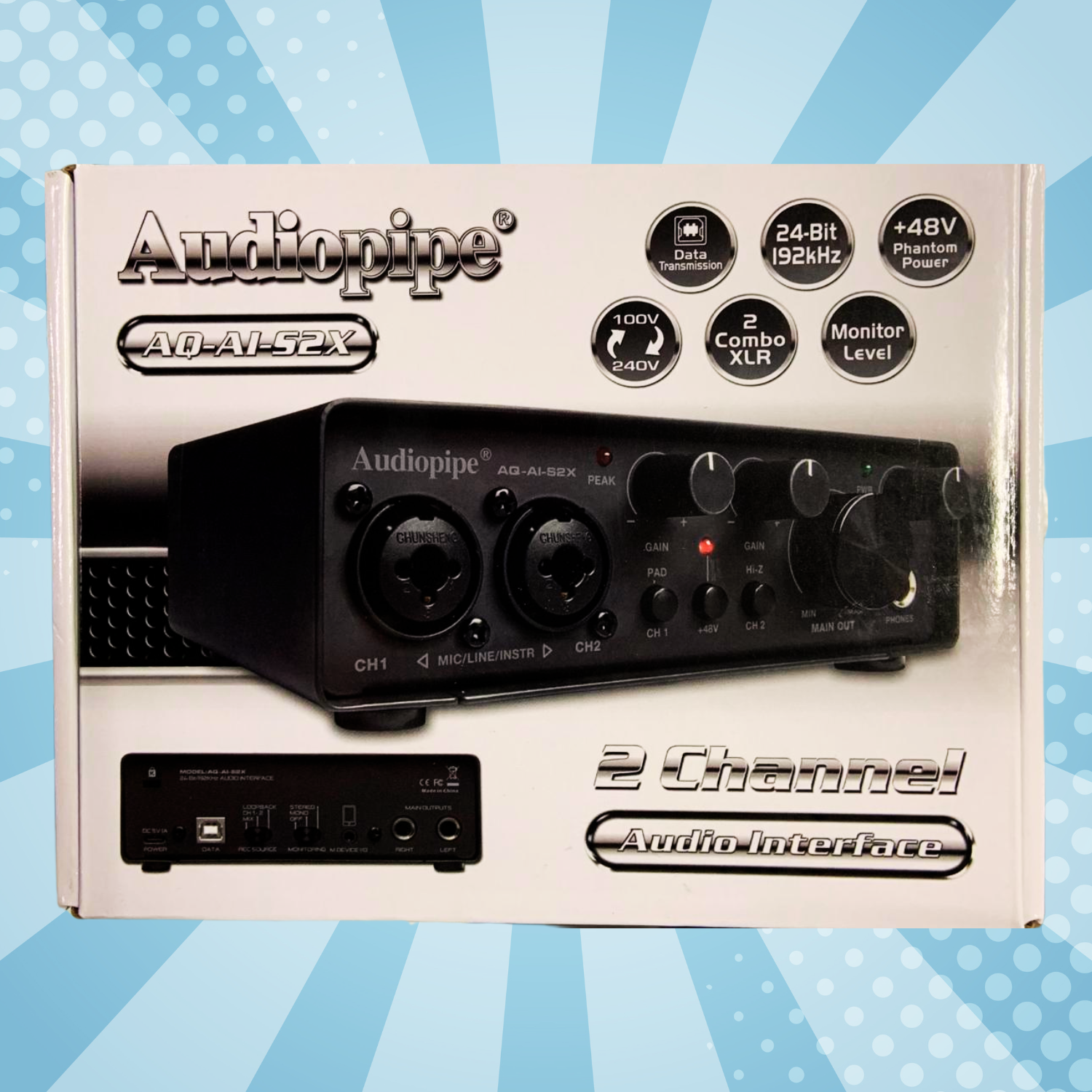Audiopipe 2 Channel Audio Interface