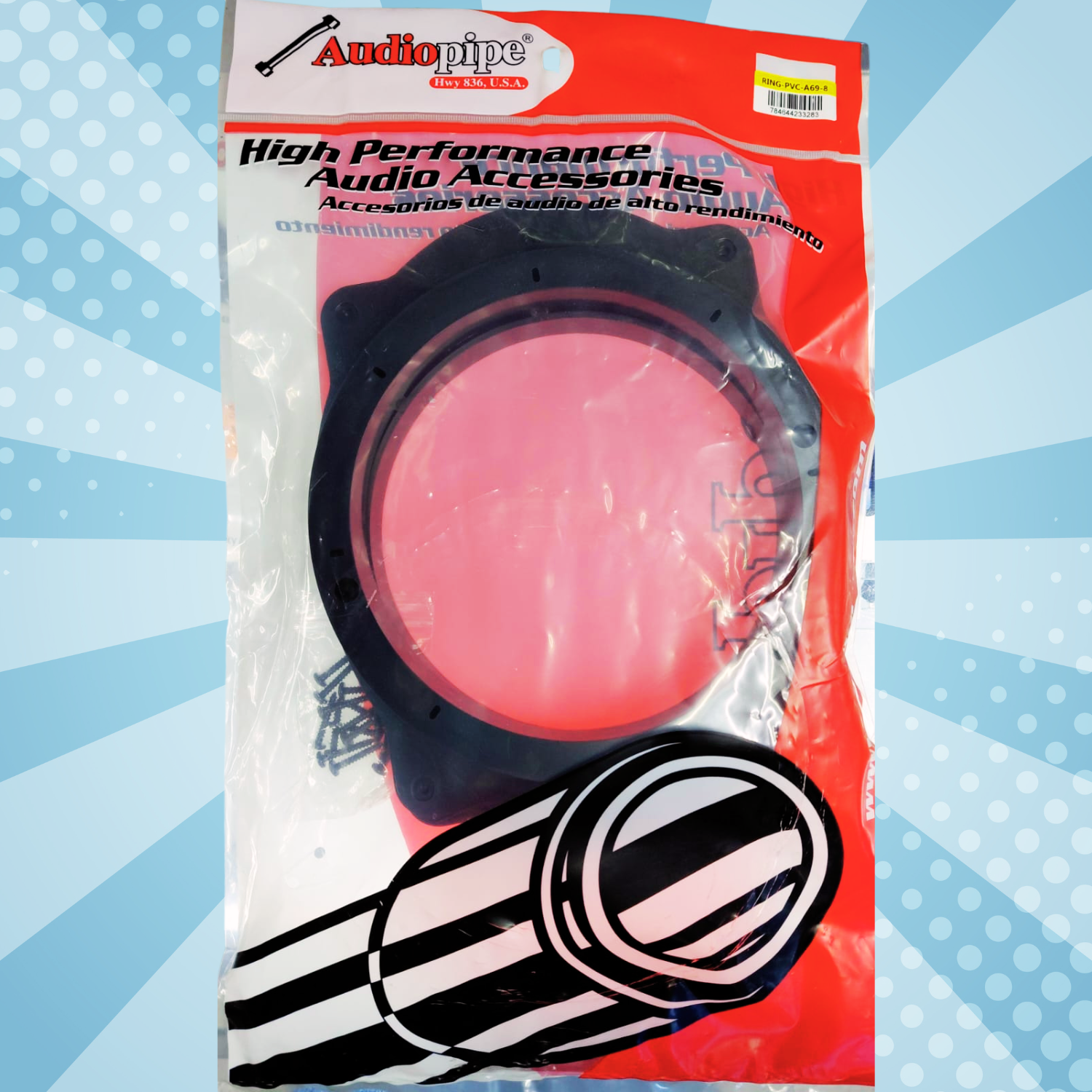 Audiopipe 8" PVC Speaker Ring