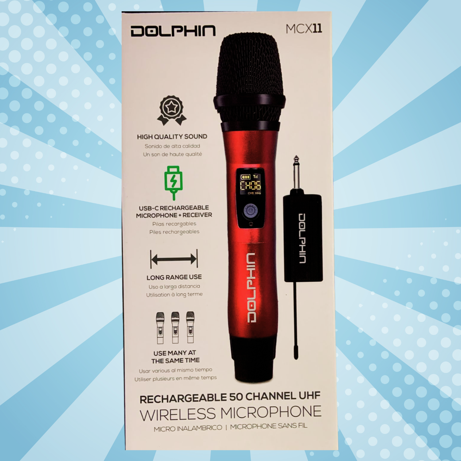 Dolphin MCX11 50-Channel UHF Wireless Microphone