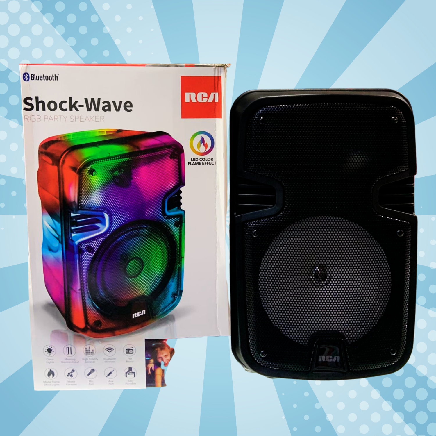 RCA Shock-Wave Bluetooth Speaker