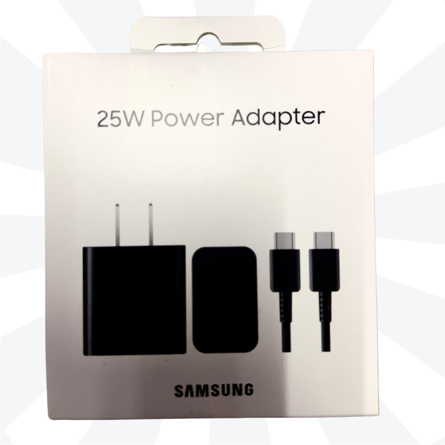 Samsung 25W Power Adapter and Charging Cable
