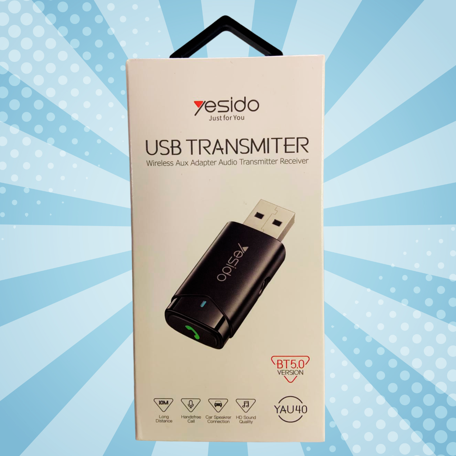YESIDO USB Transmitter - Wireless Audio Adapter